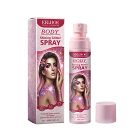 Eelhoe Stage Makeup Glitter Spray Facial Clavicle Brightening Glitter Natural Stereoscopic Long-Lasting Highlighter Spray (Option: 3pcs)