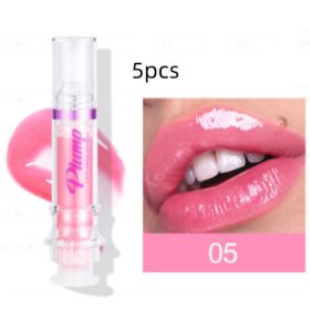 New Tube Lip Rich Lip Color Slightly Spicy Lip Honey Lip Glass Mirror Face Lip Mirror Liquid Lipstick (Option: 5Color5pcs)